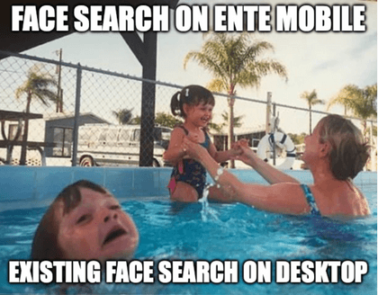 Ente desktop just lingering whilst we worked on the mobile version of face search