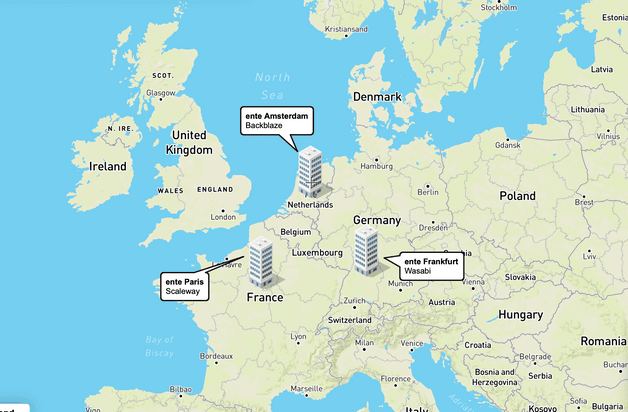 Ente's datacenters in EU